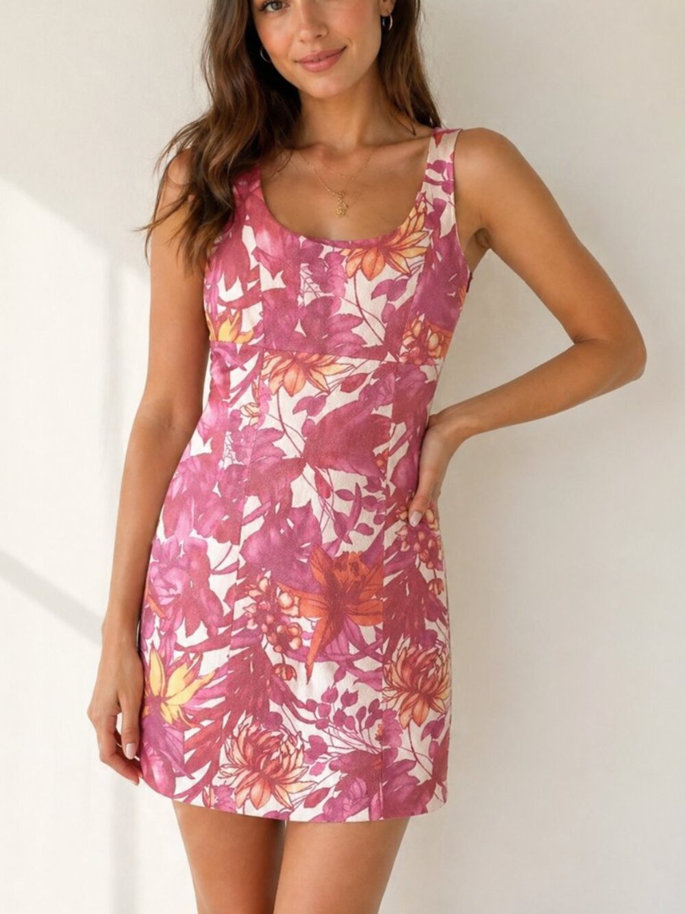 More & More Floral Print Dress Pink Size M / US 8